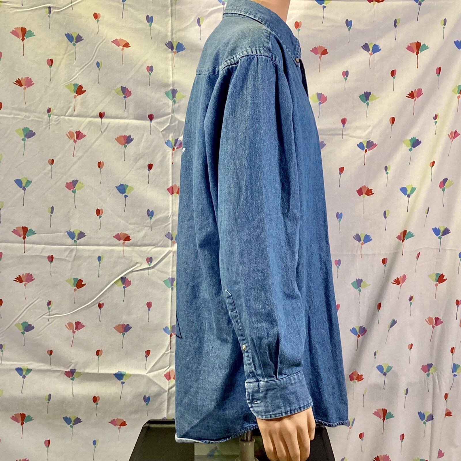 Pendleton Men's Button Down Dress Denim Shirt - H… - image 6