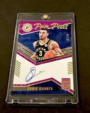 2021-22 DONRUSS ELITE CHRIS DUARTE PEN PALS PURPLE ON-CARD AUTO RC #’d 15/25!