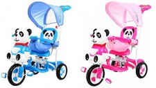 THREE WHEEL BIKE TRICYCLE SCOOTER BABY PANDA TODDLER INFANT TRIKE PARENT HANDLE