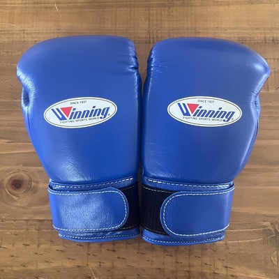 Winning MS-200 8oz Strap Pro Boxing Gloves Blue | Brand New | Free Shipping