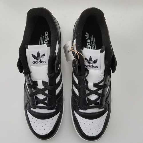 NEW Men's Size 10 Adidas Originals Forum Low Shoes Black/White HQ1494 - Picture 4 of 9