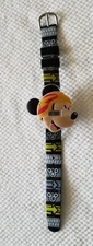 Vintage Disney Mickey Head Watch MCKKD16034 Plastic Band 5.5"-7.5" New Batteries