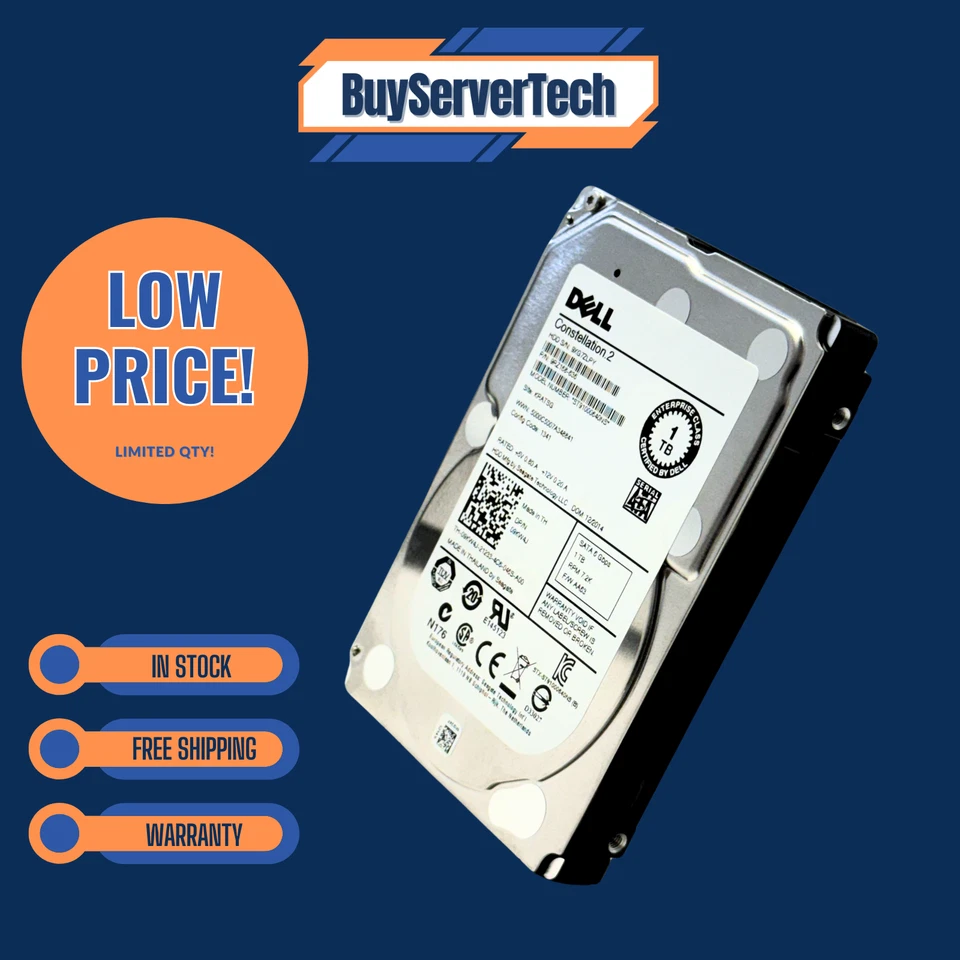 Dell 9KW4J 1TB 7.2K 2.5" SATA 6Gb/s HDD ST91000640NS | 0 Hours | No Tray | 1YR - Image 2 of 4