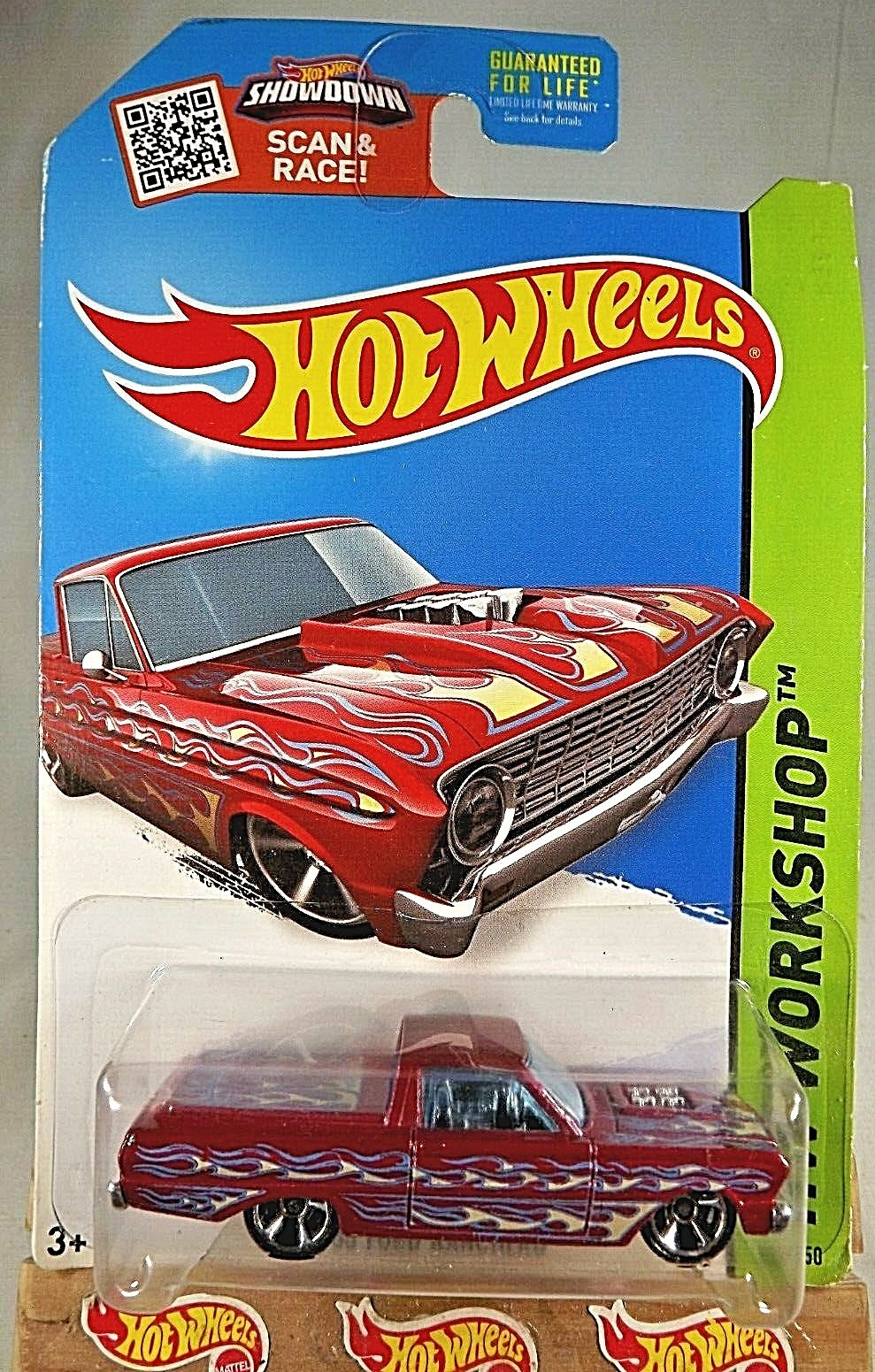2015 Hot Wheels #212 HW Workshop-Heat Fleet '65 FORD RANCHERO Red Variant wMC5Sp