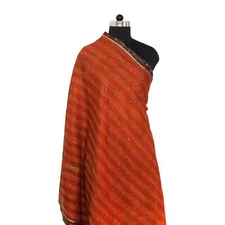 Silk Kantha Scarf Head Wrap Stole Veil Hijab Scarves Reversible Sew Long Big