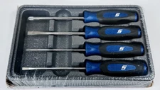 *NEW* Snap-on Mini Screwdriver Set SGDX40BMB *BLUE SOFT HANDLES* 4 pcs. *NEW*
