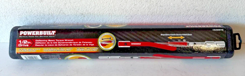 Powerbuilt Torque Wrench w/Blow Mold Case 1/2 " Drive Deflecting Beam - Image 3 of 4