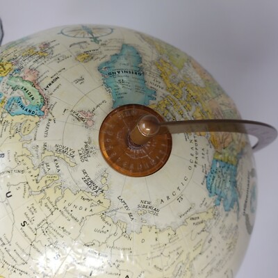 Globemaster 12 Inch Globe 2000 Millenium White Relief World Map
