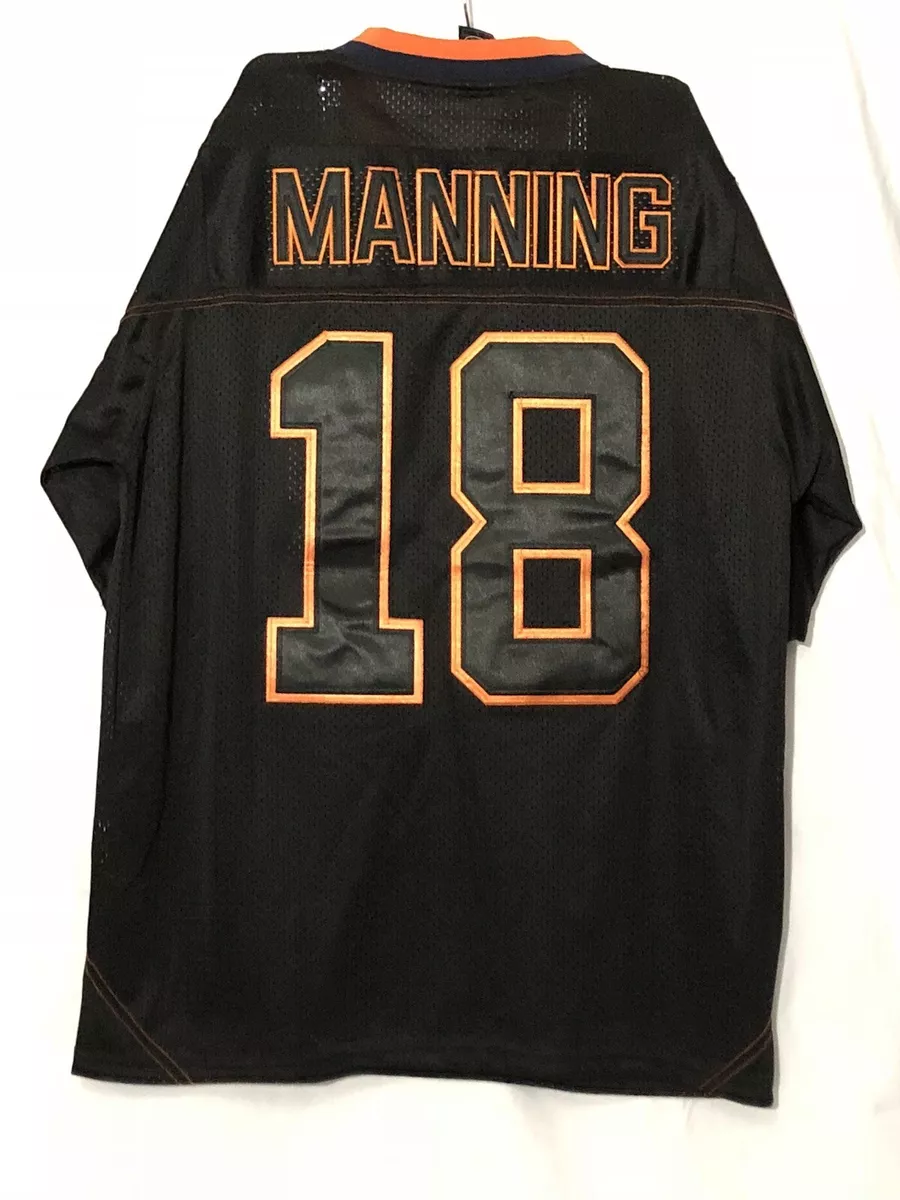 Nike Denver Broncos No18 Peyton Manning Black Men's NFL Game All Star Fashion Jersey