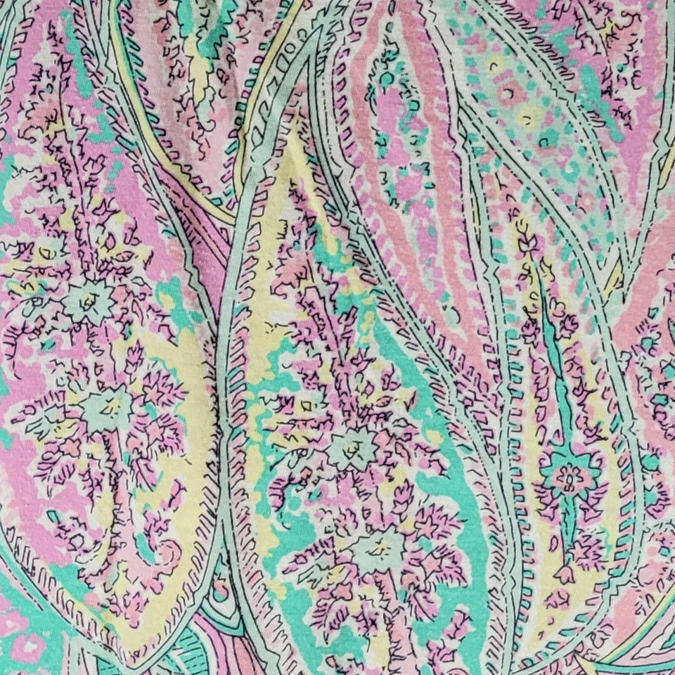 Juicy Couture Black Label Sleep Multicolor Paisley Cami Pajama Top Size Medium - Image 4 of 4