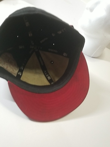 Casquette/chapeau de baseball New Era 59 Fifty 7 3/4 noir/rouge - Photo 8/9