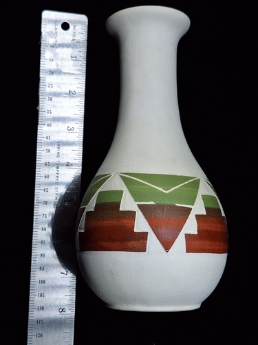 Ramona SPRCS Pottery Signed Stoneware Vase Handmade -Southwest Americana 7 1/4" - Picture 5 of 13