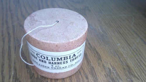 vintage Columbia Shoe and Harness thread 2 oz spool in original box NOS Z - Picture 2 of 8