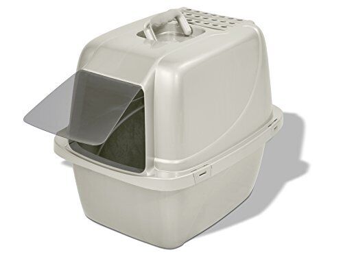 Large Cat Litter Box Enclosed Hooded Covered Kitty House With Filter Hooded New