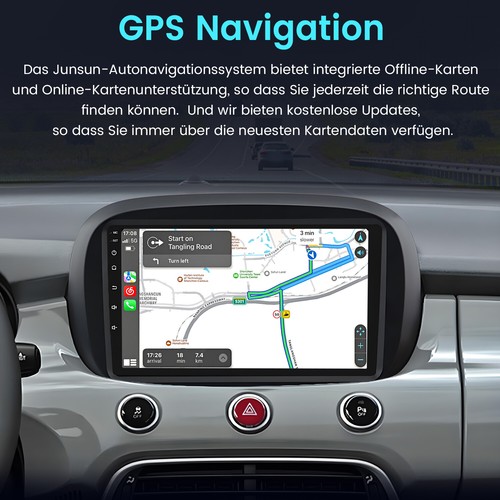 Für Fiat 500X 2014-2020 Carplay Android13 Autoradio GPS NAVI BT SWC FM DSP DAB+ - Bild 4 von 16