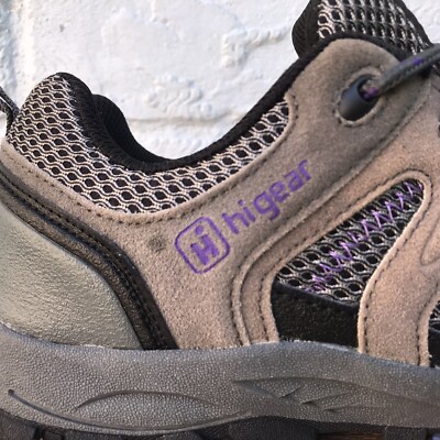 Chaussures Randonnée Femme Hi Gear Sierra - Gris Violet Daim - Pointure UK 6