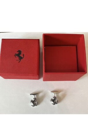 OFFICAL FERRARI PRANCING HORSE CUFFLINKS with original branded OFFICAL FERRARI PRANCING HORSE CUFFLINKS with original branded