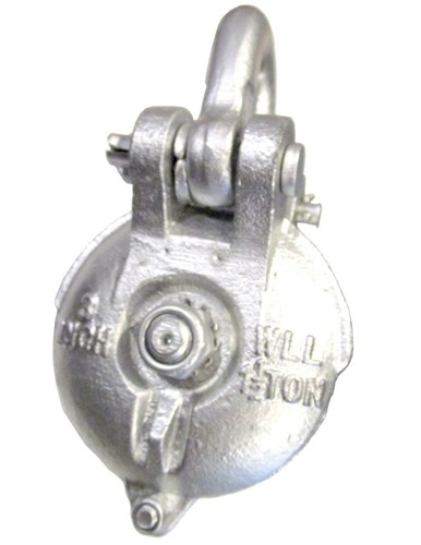Yarding Block with Shackle & Pin 1.5 Ton - 3 inch Sheave Pulley Grease Fitting - Picture 5 of 6