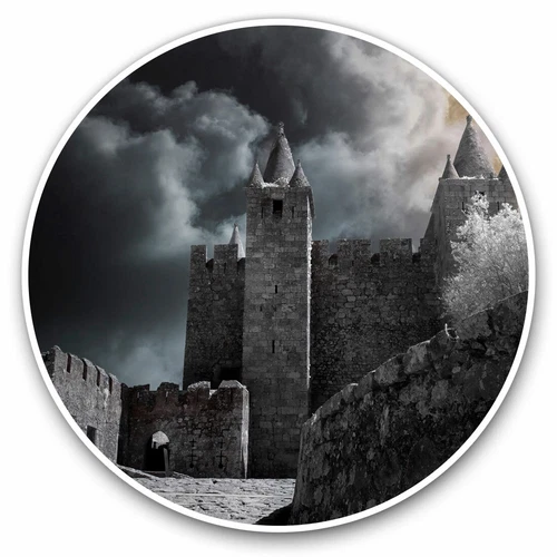 2 x Vinyl Stickers 30cm - Old Medieval Castle Art Gamer Art Cool Gift #14118