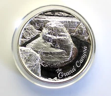 American Landmarks Grand Canyon High Relief 2oz Fine .999 Silver Coin Round