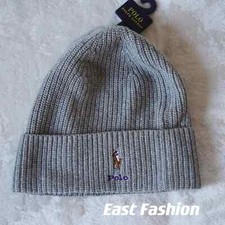 Polo Ralph Lauren Men's Signature Merino Cuffed Beanie - Black/White/Brown, One