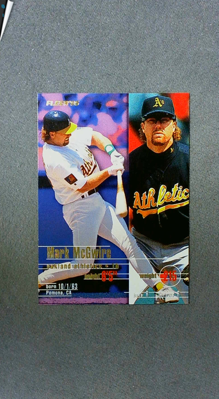 1995 Fleer #249 Mark McGwire Athletics