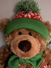 NEW With Gift Tag Hug Fun St Jude Christmas Bear Holiday Gift Large Stuffed Plus