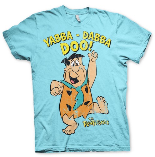 Officially Licensed The Flintstones - Yabba-Dabba-Doo Men'S T-Shirt S-5XL Sizes - Picture 10 of 22