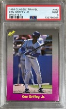 1989 CLASSIC TRAVEL UPDATE II KEN GRIFFEY JR #193 RC PSA 9 POSSIBLE REGRADE 10