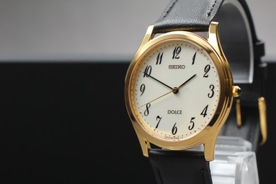 1999 N MINT Seiko Dolce 5E61-0A90 SGP Gold HAQ Quartz Breguet Dial