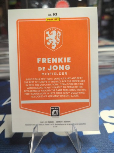 2021-22 Panini Donruss Road to Qatar - Optic #93 Frenkie de Jong - Picture 2 of 2