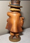 ANRI Juan Ferrandiz Girl With Cane Bird Hat Wood Carving Italy 7in Figure — photo 3