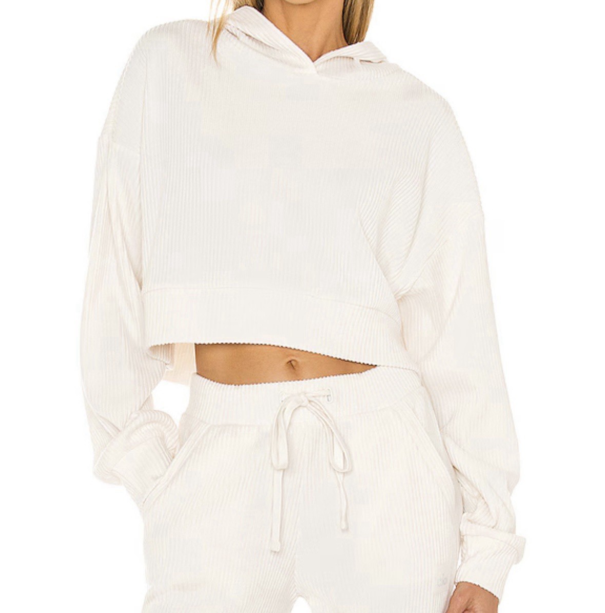 New Women’s Alo Muse Hoody Ivory Size Medium