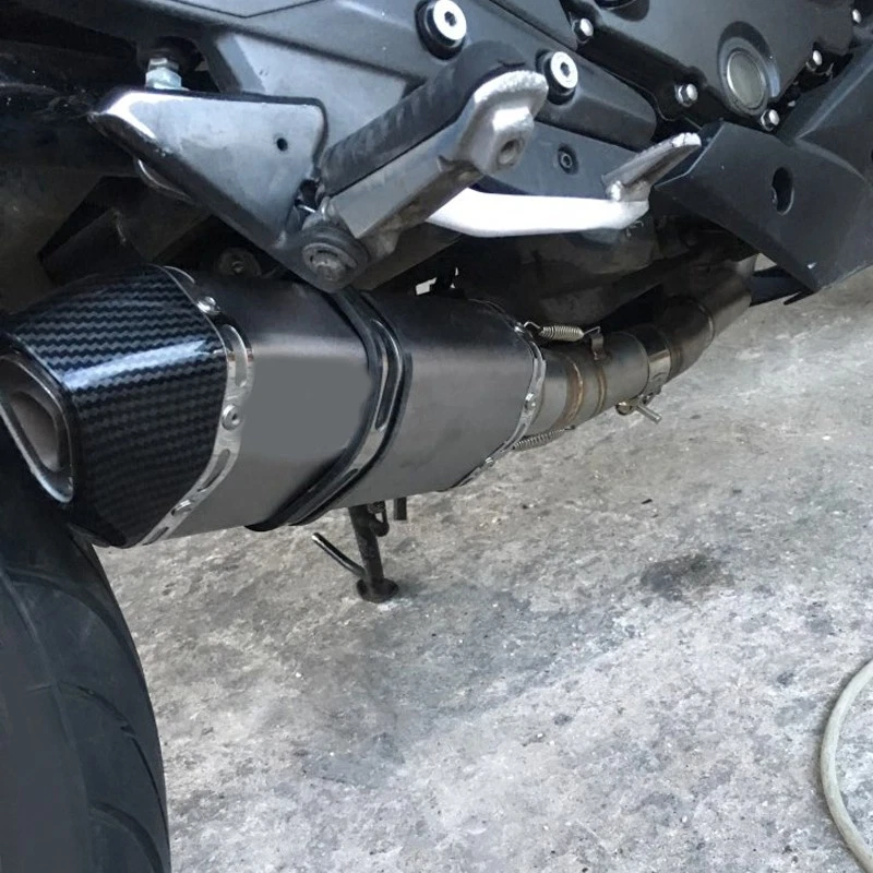 For Kawasaki Versys 650 2017-2024 Motorcycle Exhaust Pipe With Mid Link Pipe Foto 3 de 4