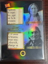 2024 Pieces Of The Past Authentic Relic Sitting Bull/Geronimo Dual Document