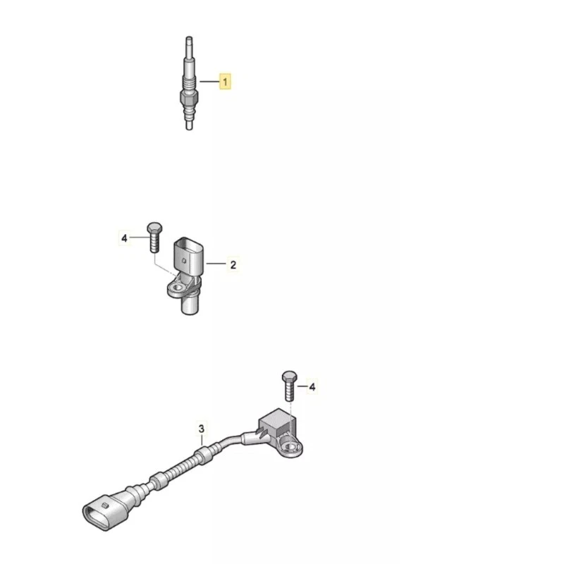 059905061E 03L905061G Metal Heater Glow Plugs for Golf Mk5 03L905061F 03L905061E - Image 2 of 4