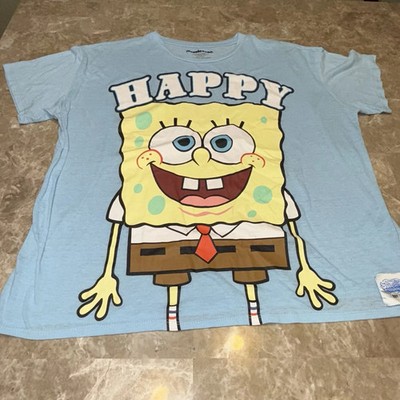 Nickelodeon SpongeBob SquarePants Women's Top 3XL Blue Cotton