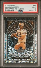 2022 Panini Prizm #B-6 Aaron Rodgers Brilliance No Huddle Disco PSA 9