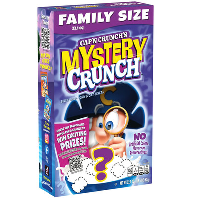 Cap'n Crunch Mystery Sweetened Corn and Oat Cereal 22.1 oz - FREE SHIPPING