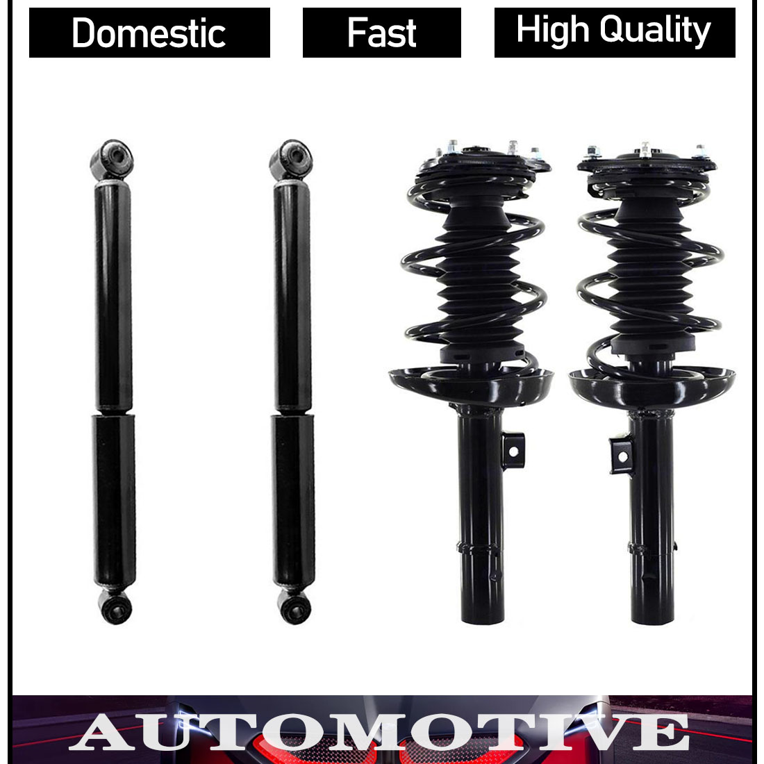 Front Struts & Rear Shocks Driver Passenger for 2016-2020 Honda Civic Sedan