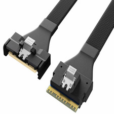 MCIO 8X to Slimsas SFF8654 8X main board extension to backplane cable