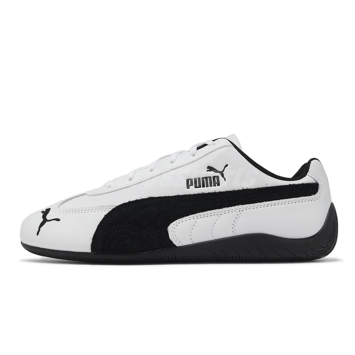 Puma Speedcat LTHR White Black Men Unisex Casual Lifestyle Shoes