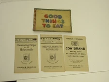 Vintage Arm & Hammer/Cow Brand Advertisements 1920's/30's