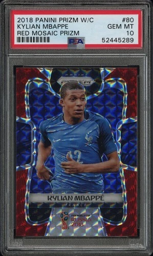 Kylian Mbappe World Cup 2018 Panini Prizm Kylian Mbappe World Cup #80 Red