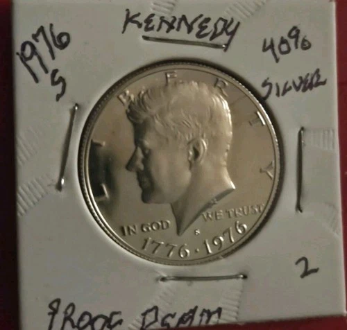 GEM PROOF 1976-S Kennedy Half Dollar PROOF 40% SILVER Bicentennial US Coin