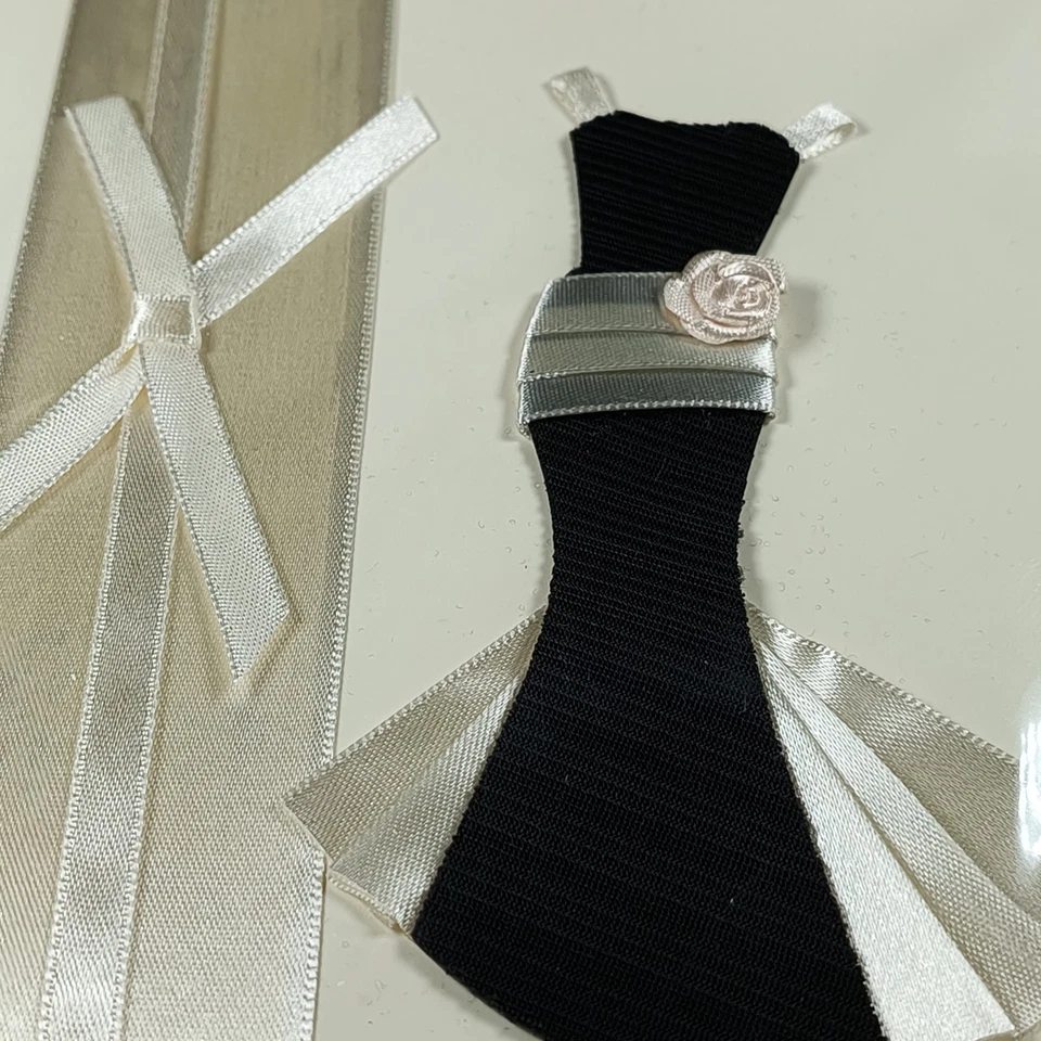 Elegant Dress Gown All Occasion Greeting Card Wedding Prom Birthday Formal - Image 2 of 4