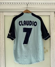 Vintage Lazio 2002-2003 Claudio #7 Third Soccer Jersey Football Shirt Size M