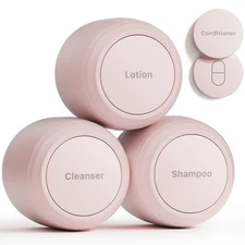 New Travel Toiletry Containers [Ultra Leakproof] TSA-Approved, PLA Hard Shell...