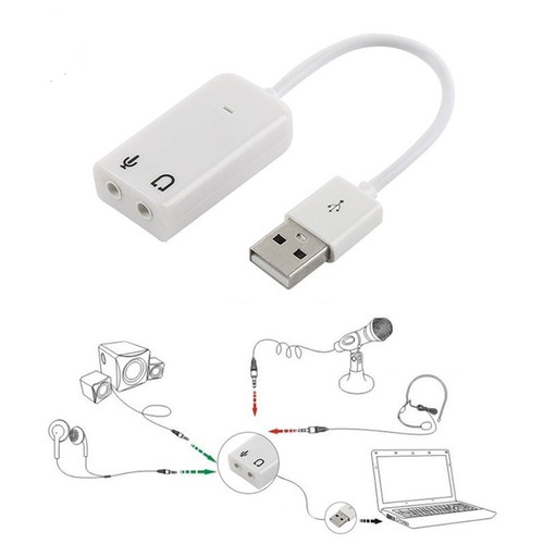 USB Sound Card Virtual 7.1 3D External USB Audio Adapter USB To Jack 3. GF u _dy - Picture 7 of 12