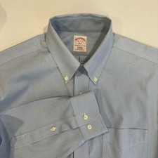 Brooks Brothers 346 Button Up Shirt Mens 16-4/5 Approx. L 100 Cotton Non Iron